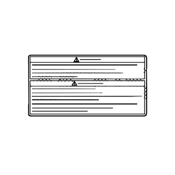 87150-VP7-C00 - Mark Caution - Honda Genuine OEM Part