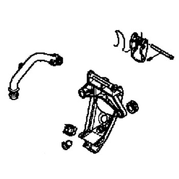 40161-ZZ0-M00 - Bracket Rear Cover - Honda Genuine OEM Part ** SUPERSEDED TO 90021-ZZ5-M01  ** 40161-ZZ0-M00 - Bracket Rear Cover - Honda Genuine OEM Part ** SUPERSEDED TO 90021-ZZ5-M01  **
