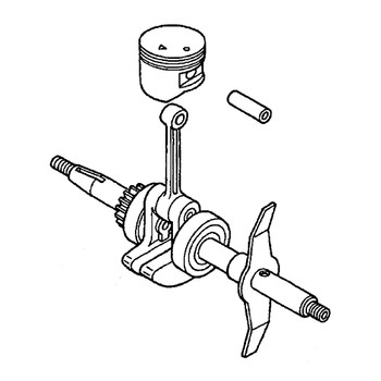 13310-ZM3-010 - Crankshaft - Honda Genuine OEM Part ** SUPERSEDED TO 13310-ZM3-040 **