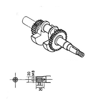 13310-Z4H-V00 - Crankshaft - Honda Original Part