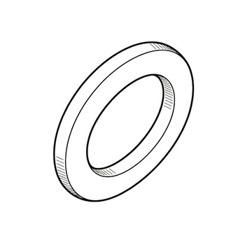 90569-VD6-851 - Shim E (1.7Mm) - Honda Genuine OEM Part