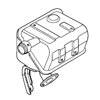 18310ZH8T30 Muffler Honda Genuine OEM Part
