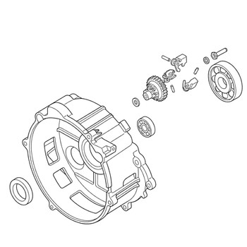 11300ZE3F52 Cover Crankcase Honda Genuine OEM Part