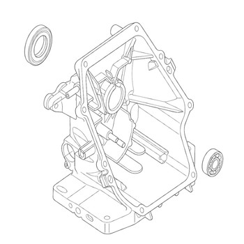 11300ZL8408 Cover Crankcase Honda Genuine OEM Part