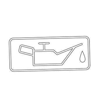 87531YE9000 Mark Oil Caution Honda Genuine OEM Part