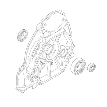 11300ZF6416 Cover Crankcase Honda Genuine OEM Part