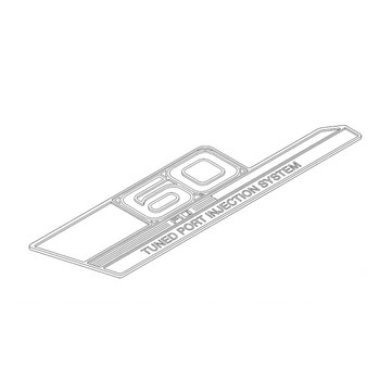87546-V0F-M02 - MARK; WIDTH (60)l - Honda Engines Original Part