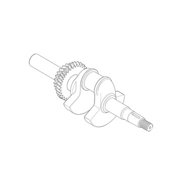 13310ZE3652 Crankshaft Honda Genuine OEM Part