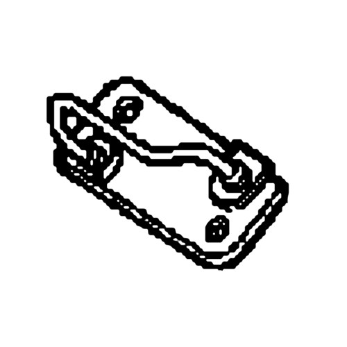 60112-752-003 - Striker Hood Lock - Honda Original Part