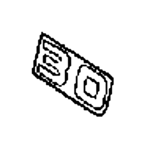 87121-ZW2-E00 - Mark Rear (30) - Honda Original Part
