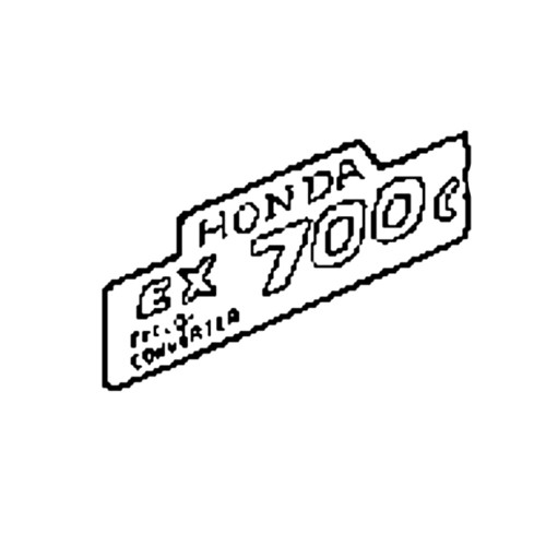 87101-ZT3-G31 - Emblem - Honda Original Part