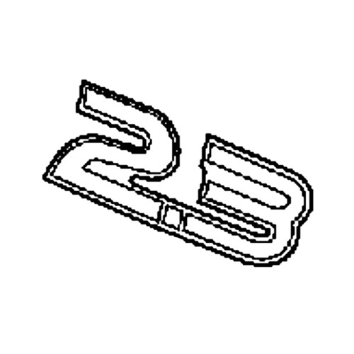 87121-ZW6-G81 - Mark Rear (2.3) - Honda Original Part