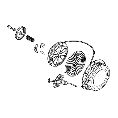 28400-ZG0-505ZA - Starter Recoil - Honda Genuine OEM Part ** SUPERSEDED TO 28400-ZG0-003ZC **