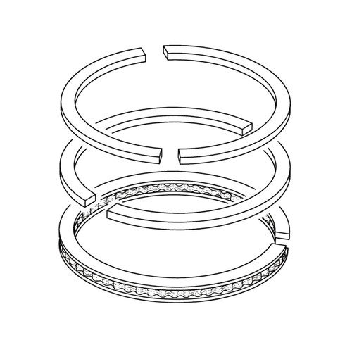 13010-ZG8-004 - Ring Set (Standard) - Honda Genuine OEM Part