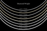 White Gold 4 Prongs Tennis Diamond Necklace