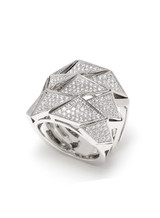 18KWG Diamond-2.21ct. Origami Ring