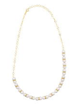 18K Twin Akoya Cultured Pearl Lariat Chain Necklace