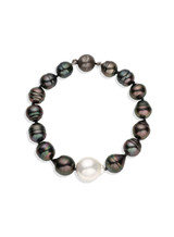 Tahitian with White South Sea Pearls Bracelet