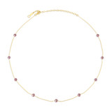 14K Natural Gray Akoya Cultured Pearl Chain Necklace