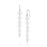 Baby Akoya Diamond Pigtails links Earrings