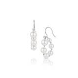 Baby Akoya Diamond Pigtails links Earrings