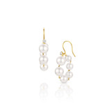 Baby Akoya Diamond Pigtails links Earrings