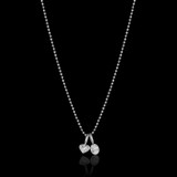 14KWG Diamond Bezel Charm Pendant-3