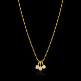 14KYG Diamond Bezel Charm Pendant-2