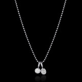 Diamond Bezel 0.40ct. Charm Pendant-RO