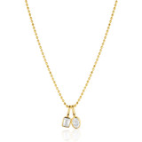 Diamond Bezel 0.40ct. Charm Pendant-EO