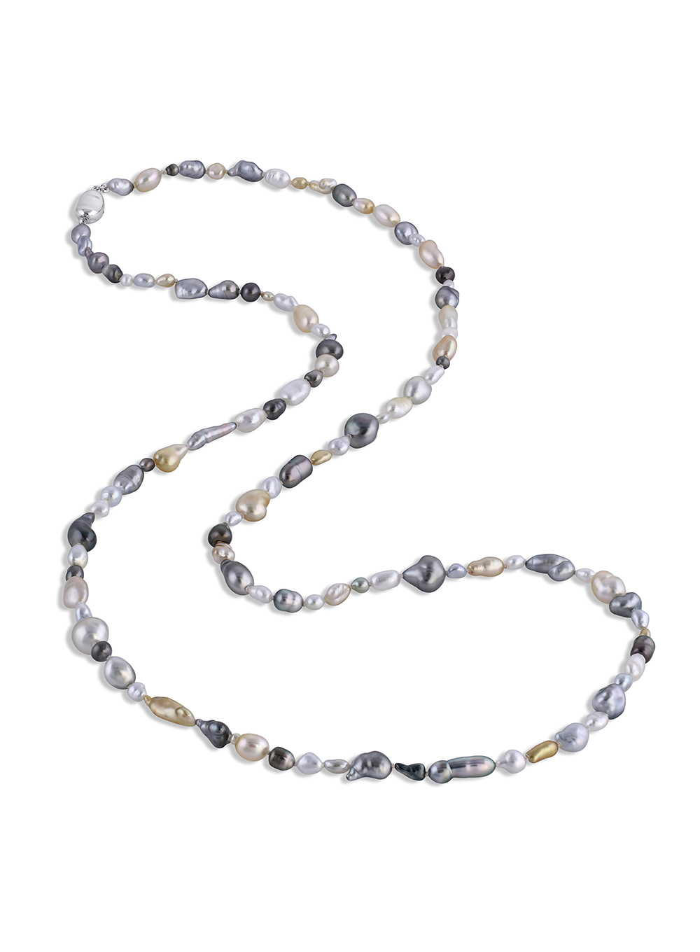 Tahitian & South Sea Keshi Pearl Necklace