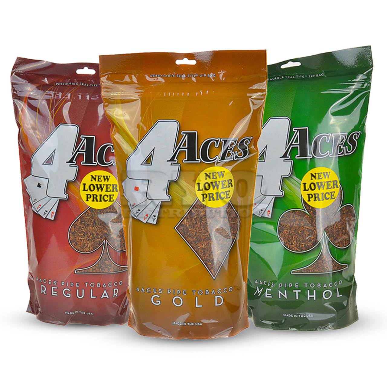 Bags of 4 Aces Pipe Tobacco - 16oz - Windy City Cigars