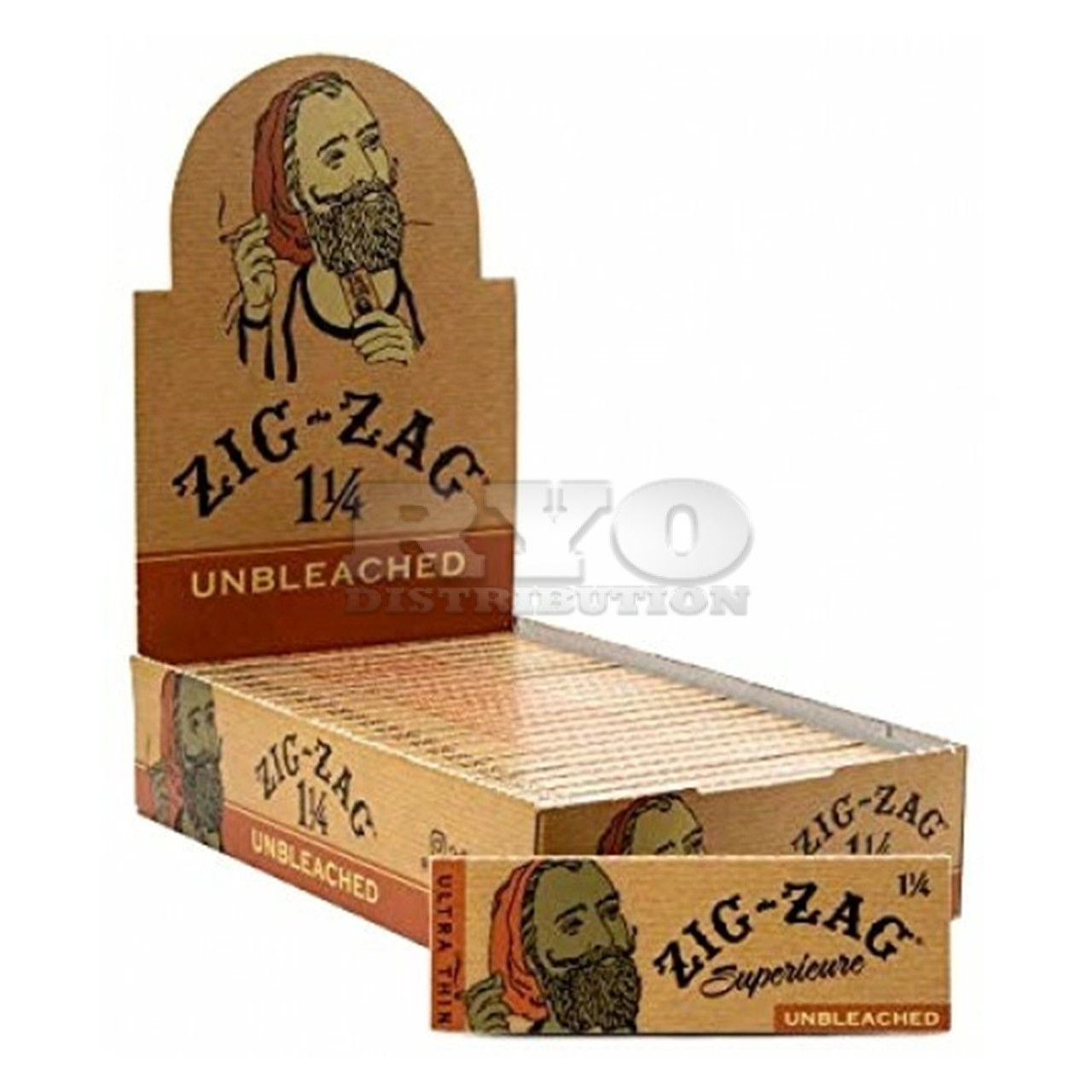 ZIG ZAG ROLLING PAPERS UNBLEACHED 1 1 4 RYO Distribution   27338  28564.1623692267 