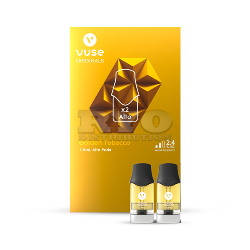 Vuse Alto Golden Tobacco 2.4 Pod 2pk RYO Distribution