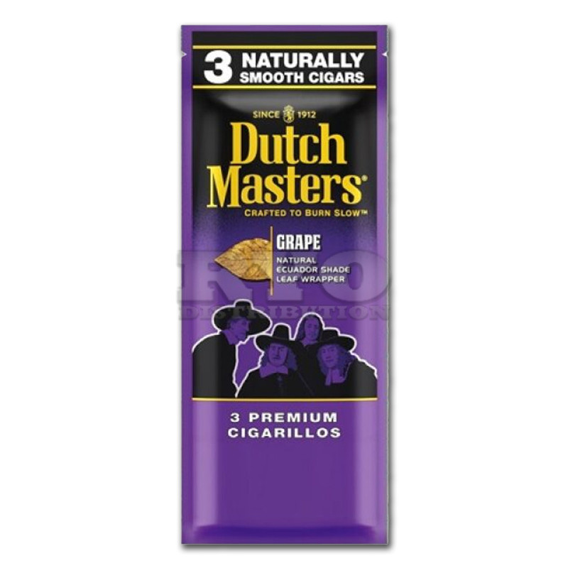 Dutch Masters Cigarillos Grape 3pk - 20ct - RYO Distribution