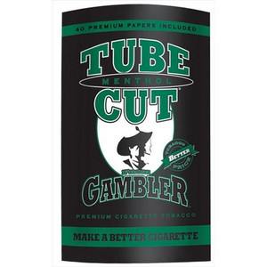 Gambler Tube Cut Menthol 100mm Filter Cigarette Tubes - 5pk