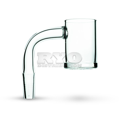 Snowflake Engraved Quartz Banger Male 90 Degrees RYO Distribution