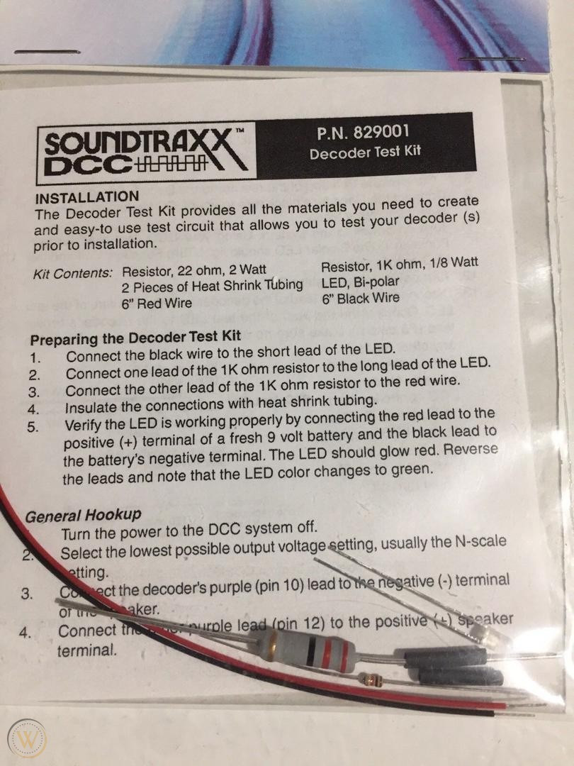 SoundTraxx 829001 Decoder Test Kit - Merrimack Valley Models