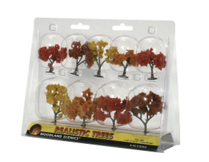 Woodland Scenics TR1540 Ready Made Realistic Trees, Deciduous, Fall Mix: 1.25" - 3" (9) Woodland Scenics TR1540 Ready Made Realistic Trees, Deciduous, Fall Mix: 1.25" - 3" (9)