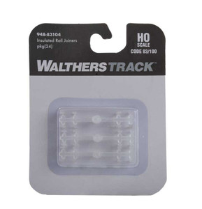 WaltherTrack HO 948-83104 Code 83 or Code 100 Insulated Rail Joiners (24) WaltherTrack HO 948-83104 Code 83 or Code 100 Insulated Rail Joiners (24)