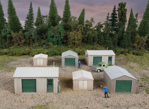 Walthers Cornerstone HO 933-4123 Modern Metal Yard Sheds Kit Walthers Cornerstone HO 933-4123 Modern Metal Yard Sheds Kit