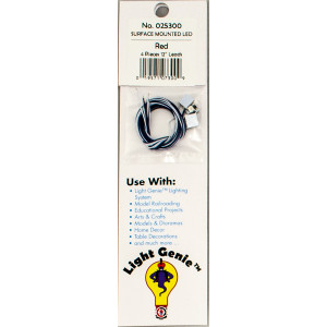 MRC 025300 Light Genie™ Surface Mount LED Red With 12" Leads (4) MRC 025300 Light Genie™ Surface Mount LED Red With 12" Leads (4)