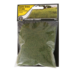 Woodland Scenics FS626 Static Grass, Medium Green (12mm) Woodland Scenics FS626 Static Grass, Medium Green (12mm)