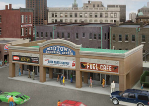 Walthers Cornerstone HO 933-4116 Modern Shopping Center II Kit Walthers Cornerstone HO 933-4116 Modern Shopping Center II Kit