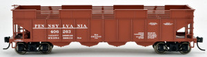 Bowser HO 42061 70 Ton H22 4-Bay Clamshell Hopper, Pennsylvania w/ Early Lettering, #406290 Bowser HO 42061 70 Ton H22 4-Bay Clamshell Hopper, Pennsylvania w/ Early Lettering, #406290