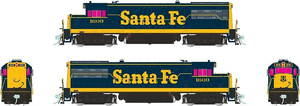 Rapido HO 35508 GE U25B Low Hood, Santa Fe - Pinstripe Scheme, #1613