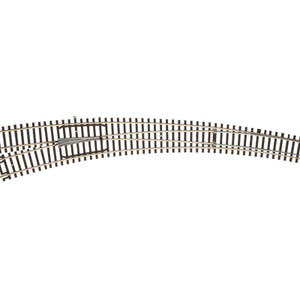 Atlas HO 595 Code 83 Customline Curved, Left Hand Turnout Atlas HO 595 Code 83 Customline Curved, Left Hand Turnout