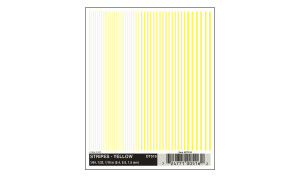 Woodland Scenics DT516 Dry Transfer Decals, Stripes, Yellow Woodland Scenics DT516 Dry Transfer Decals, Stripes, Yellow