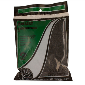 Woodland Scenics B83 Medium Cinders, Bag Woodland Scenics B83 Medium Cinders, Bag