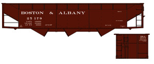Accurail 7562 HO Kit 70-Ton Offset Triple Hopper, Boston & Albany, #25179 Accurail 7562 HO Kit 70-Ton Offset Triple Hopper, Boston & Albany, #25179
